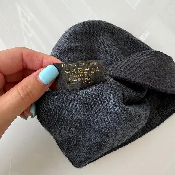 Louis Vuitton Petit Damier (Small Size) Unisex Hat NM Graphite - Picture 6 of 9